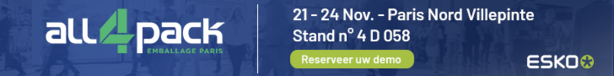 Esko is present op All4Pack, stand D 058 Hall4